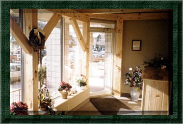 Real estate office lobby